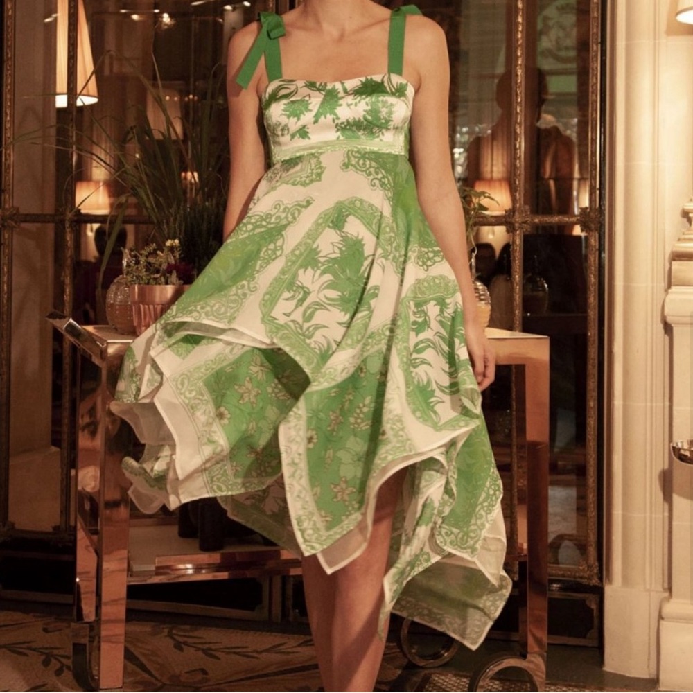 Silvia Tcherassi bandana dress - green like new